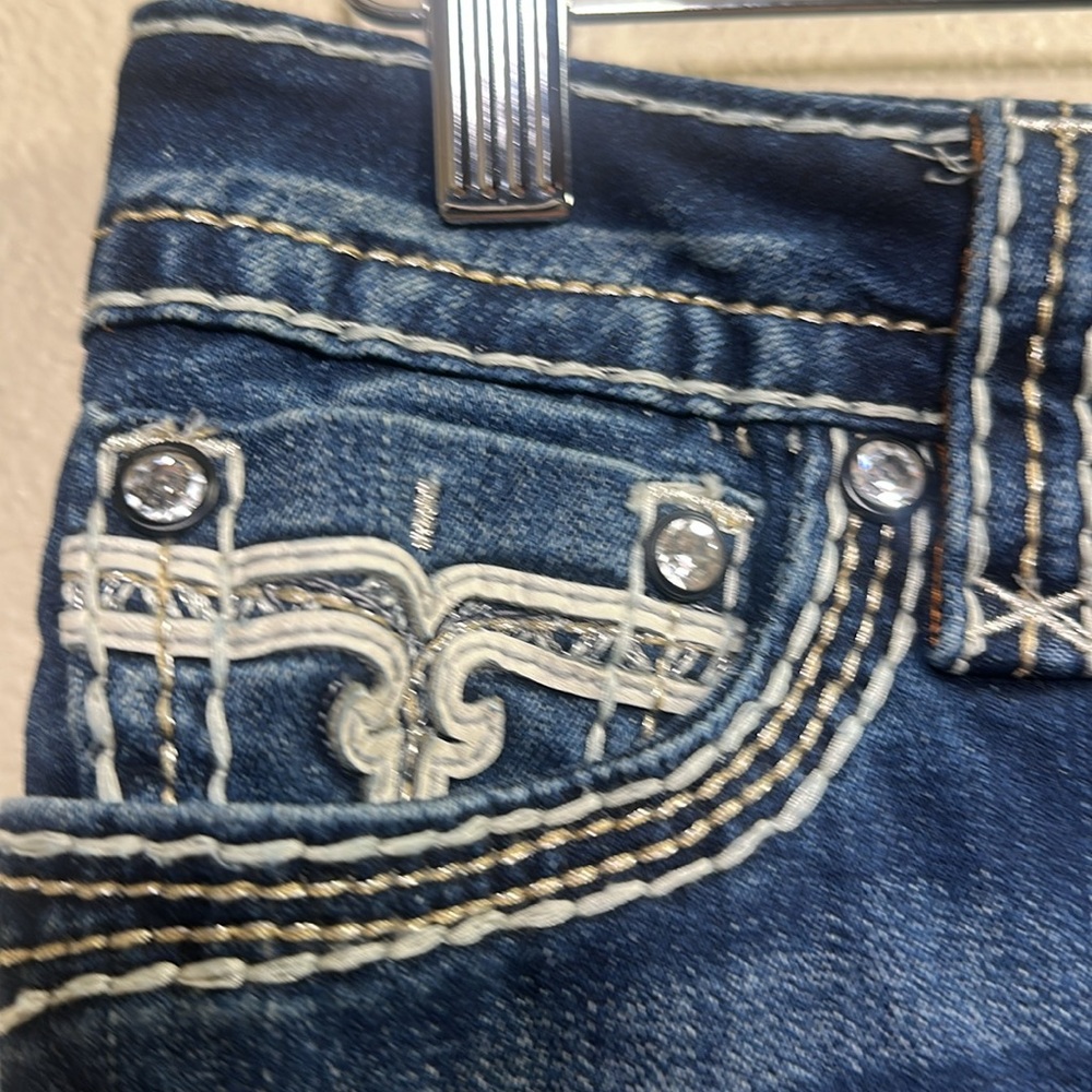 Rock Revival Women's Faded Dark Indigo Straight Leg Jeans - Picture 7 of 13